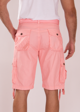 The Classic Cargo Shorts Solid Peach