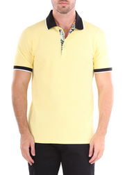 Men's Essentials Short Sleeve Polo Shirt Solid Yellow