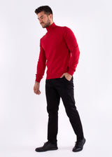 Men's Essentials Turtleneck Sweater Red