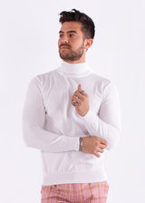 Men's Essentials Turtleneck Sweater White