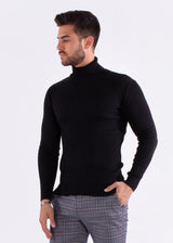 Ribbed Turtleneck Sweater