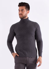 Ribbed Turtleneck Sweater