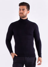 Ribbed Turtleneck Sweater