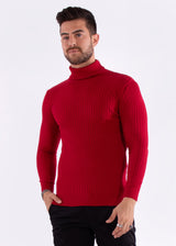 Ribbed Turtleneck Sweater