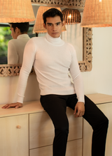 Ribbed Turtleneck Sweater