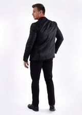 Black Jacquard Evening Blazer