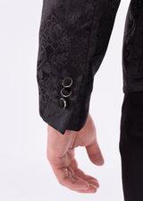 Black Jacquard Evening Blazer