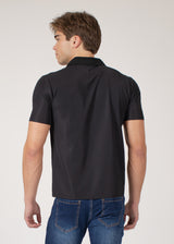 Buttonless Four-Way Stretch Polo Shirt