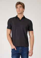 Buttonless Four-Way Stretch Polo Shirt