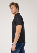 Buttonless Four-Way Stretch Polo Shirt