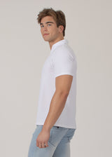 Buttonless Four-Way Stretch Polo Shirt