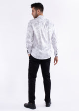 Fog Smudge Long Sleeve Dress Shirt White