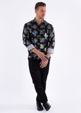 Iridescent Fleur Long Sleeve Dress Shirt