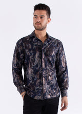 Paisley Lines Long Sleeve Dress Shirt