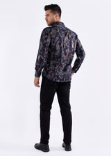 Paisley Lines Long Sleeve Dress Shirt