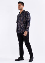 Paisley Lines Long Sleeve Dress Shirt