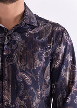 Paisley Lines Long Sleeve Dress Shirt