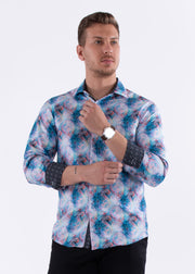 Pastel Paisley Long Sleeve Dress Shirt