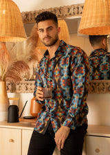 Decades Kaleidoscope Long Sleeve Dress Shirt