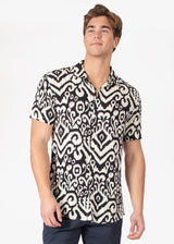 Abstract Short Sleeve Dress Shirt