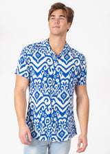 Abstract Short Sleeve Dress Shirt