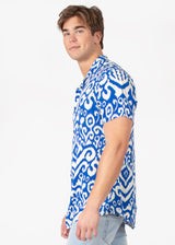 Abstract Short Sleeve Dress Shirt