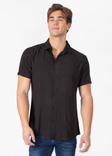 Solid Short Sleeve Dress Shirt