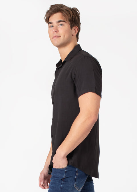 Solid Short Sleeve Dress Shirt