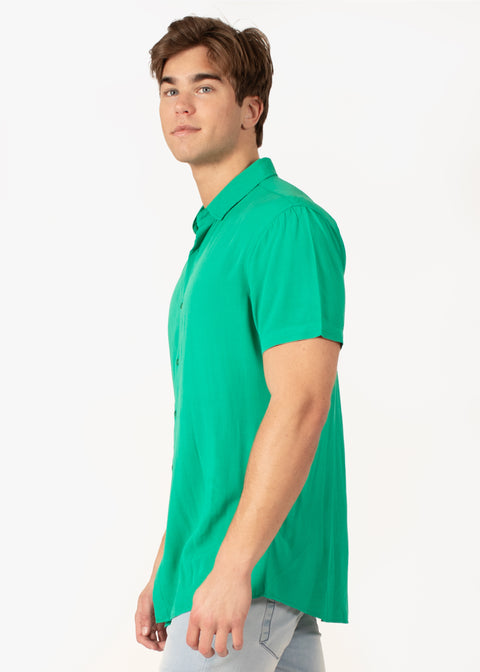 Solid Short Sleeve Dress Shirt