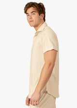 Naturally Chic Button-Up Short Sleeve Dress Shirt