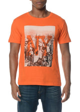 Vintage City NY Graphic Tee Orange