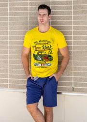 New York Vintage Co. Graphic Tee Yellow