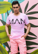 The Man Graphic Tee Pink