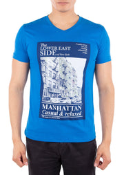 Lower East Side Graphic Tee Royal Blue