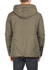 Men's Green Hooded Coat