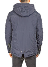 Men's Navy Hooded Coat