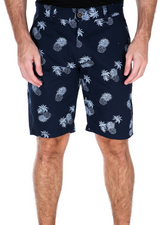 Pineapple Print Shorts Navy