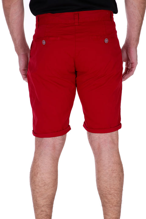 Men's Essentials Cotton Shorts Solid Red