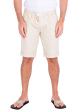 Men's Essentials Linen Drawstring Shorts Solid Khaki