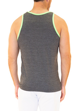 Men's Essentials Cotton Tank Top Charcoal Gray