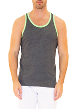 Men's Essentials Cotton Tank Top Charcoal Gray