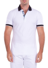 Men's Essentials White Short Sleeve Polo Shirt