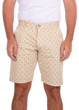 Sailboat Print Shorts Khaki