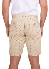 Sailboat Print Shorts Khaki