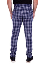 Bold Contrast Plaid Dress Pants Gray