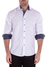 White Button Up Long Sleeve Dress Shirt