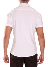 Performance Fit Short Sleeve Dress Shirt White