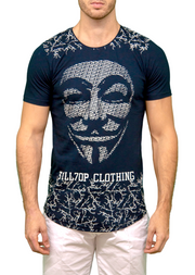 V For Vendetta Graphic Tee Navy