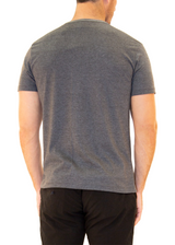 Men's Essentials Cotton Henley Charcoal