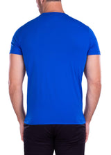 Men's Essentials Cotton Crew Neck Solid Royal Blue